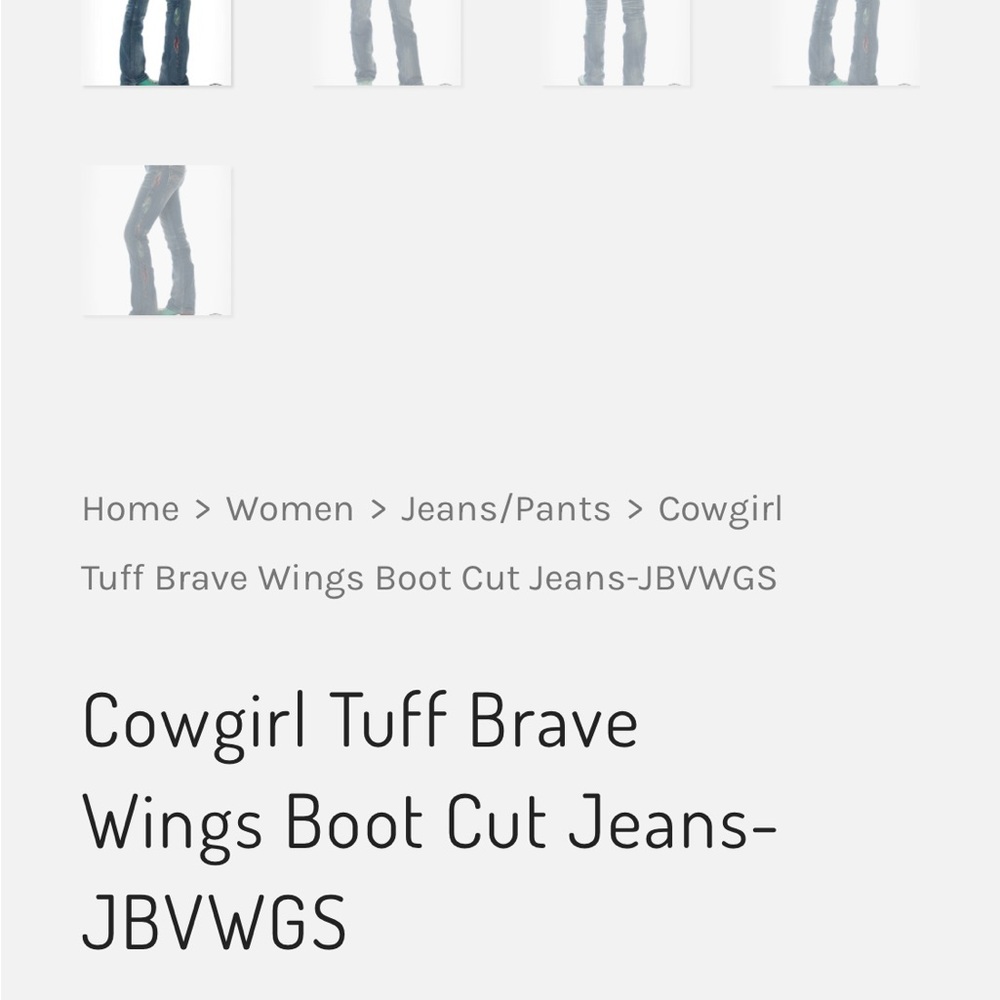 Cowgirl Tuff feather 🪶 Jeans - Picture 12 of 15